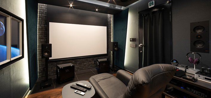 ����̖v���̌����Č�����100�^�T�E���h�X�N���[���I �I�[�f�B�I���p��8���7.2.4ch�̗��z�z�u��ǋ�