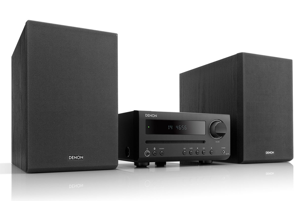デノン、Hi-Fi技術投入のミニコンポ「D-T1」。BT対応CDレシーバー＋
