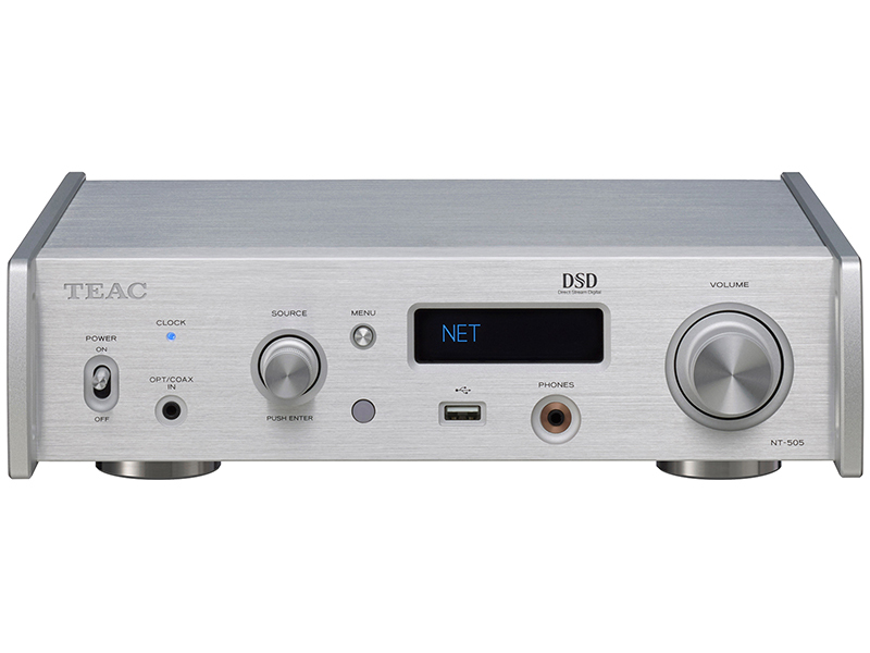 NT-505　USB-DAC ネットワークプレーヤー ティアック、DACやアナログ回路一新したネットワークプレーヤー「NT