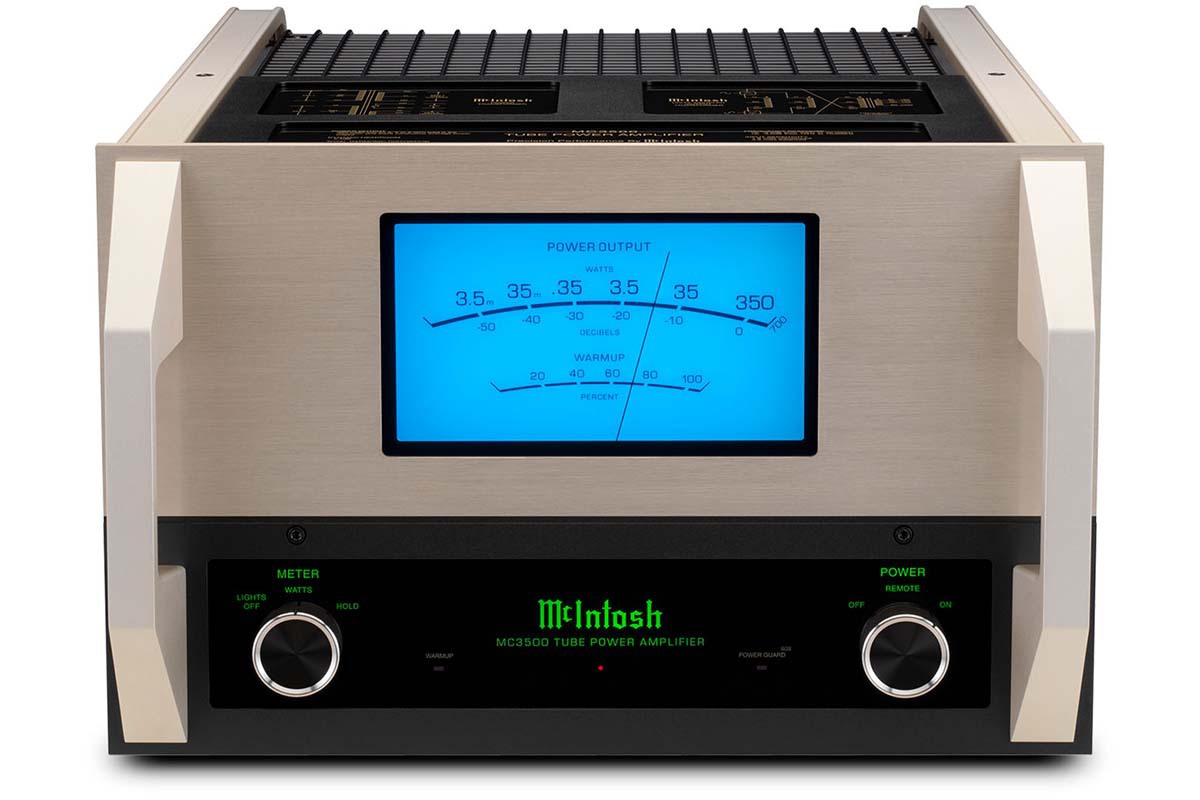 McIntosh、往年のモデルをフィーチャーした真空管パワーアンプ「MC3500