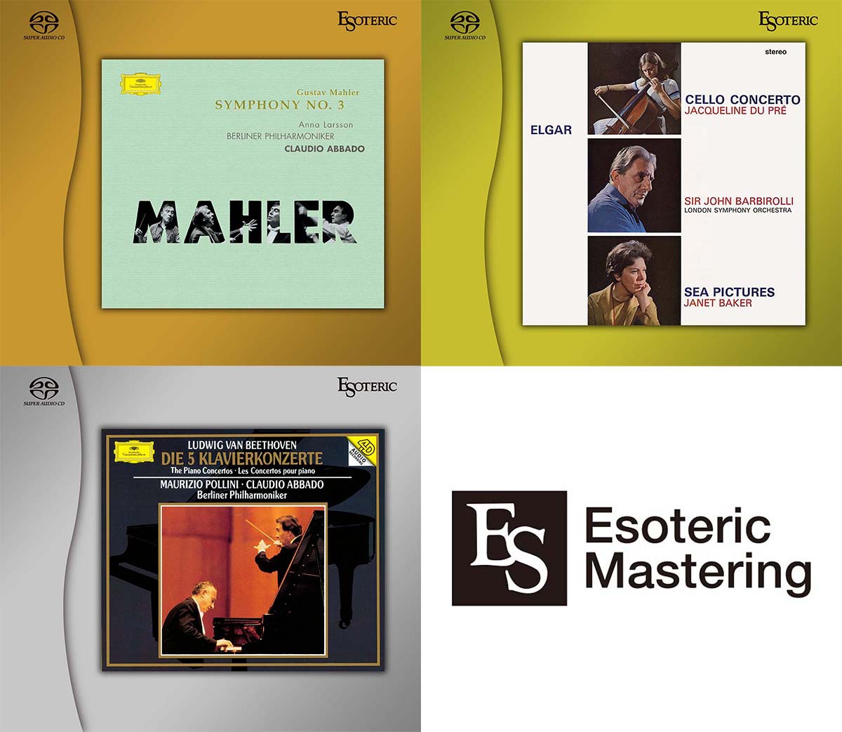 エソテリック、SACD「名盤復刻シリーズ」よりアバド指揮のマーラーなど3作品。新設のマスタリングセンターにて制作 - PHILE WEB