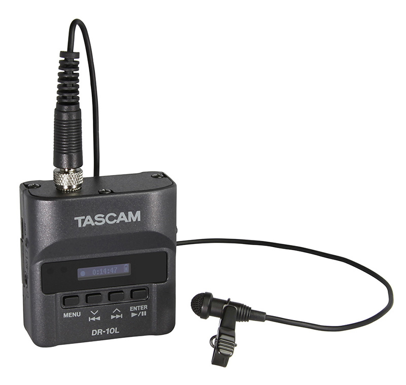 TASCAM、ピンマイクから直接録音できるウェアラブルな小型リニアPCM