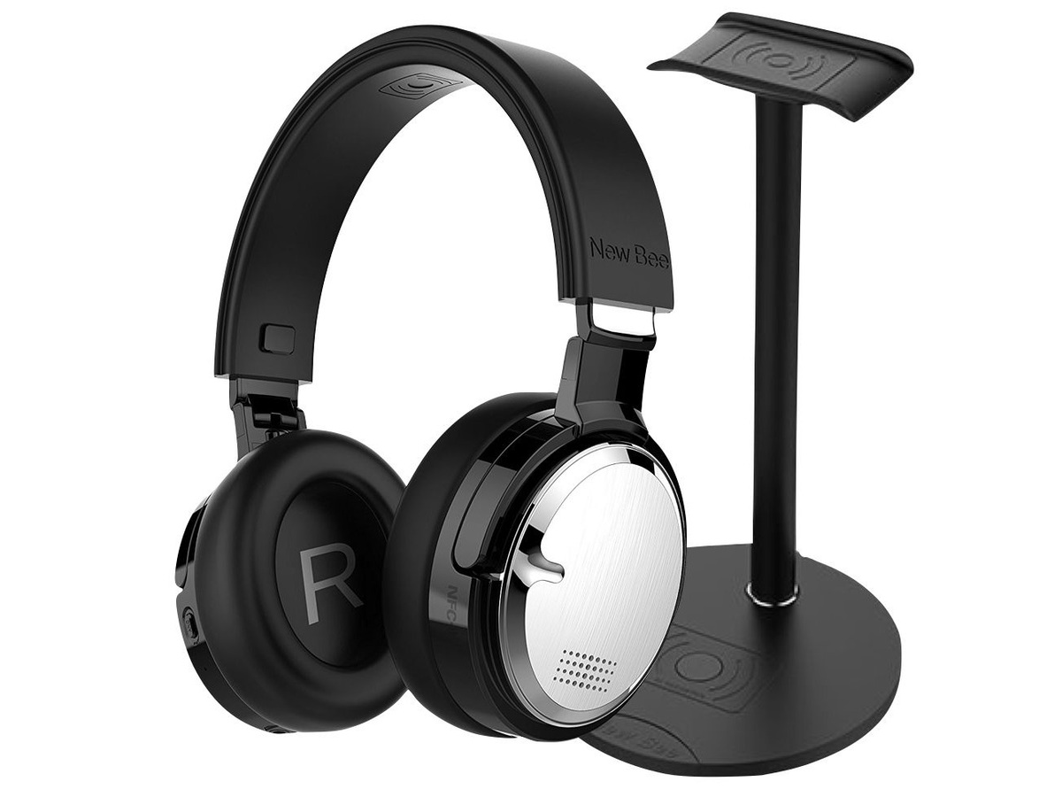 New Bee、スタンドに置くとワイヤレス充電できるNCヘッドホン「NB-10