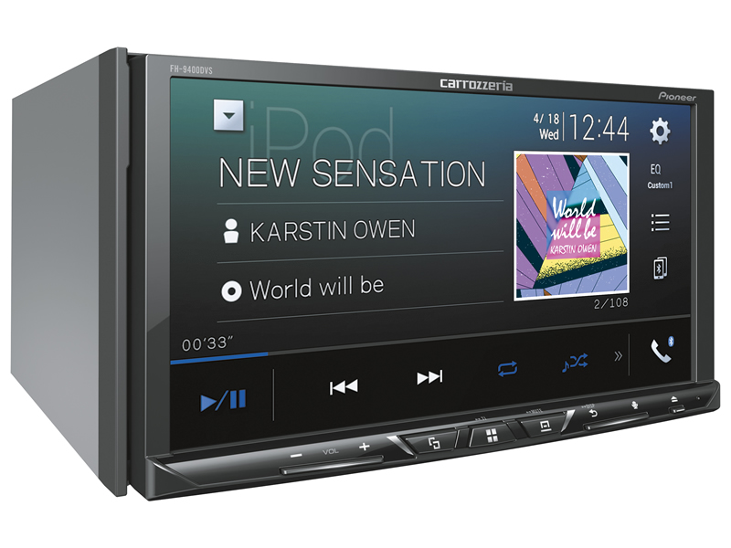 パイオニア、Apple CarPlay／Android Auto対応のディスプレイ