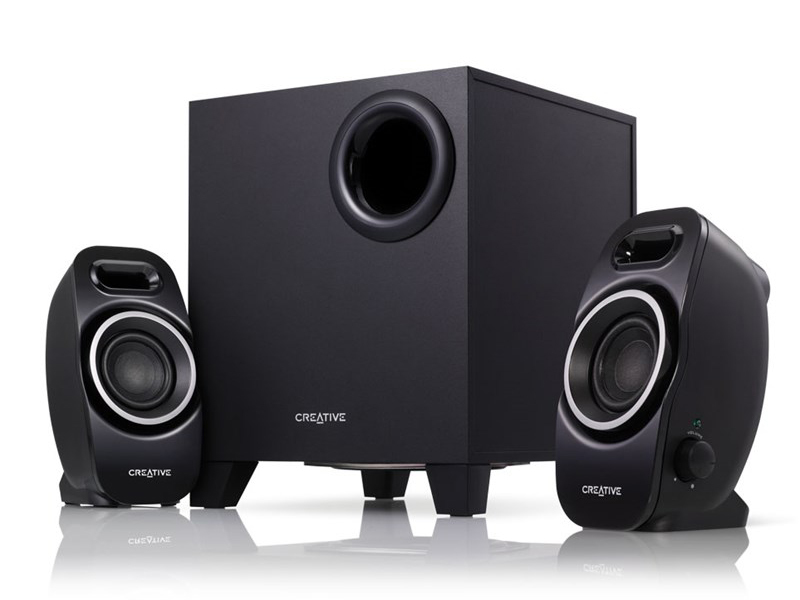 クリエイティブ、約3,980円の2.1chスピーカー。独自技術「DSE」「IFP