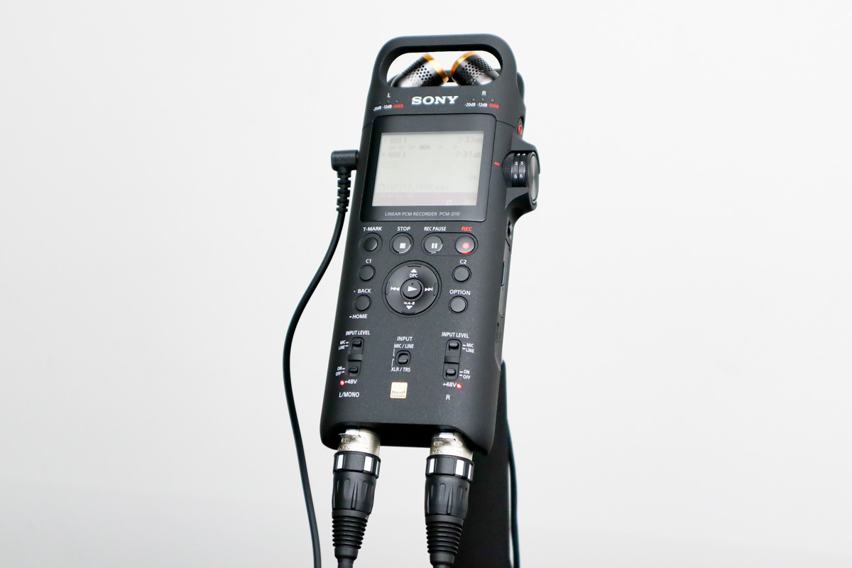 ソニー、バランス入力に対応したリニアPCMレコーダー「PCM-D10」。XLR 