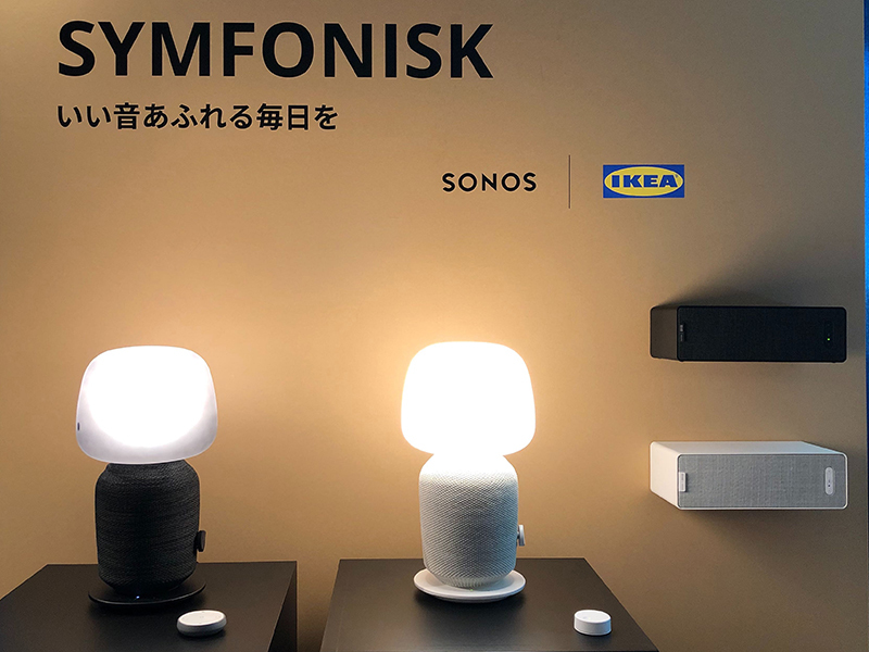 イケア、Sonos共同開発のWi-Fiスピーカー「SYMFONISK」。テーブル 