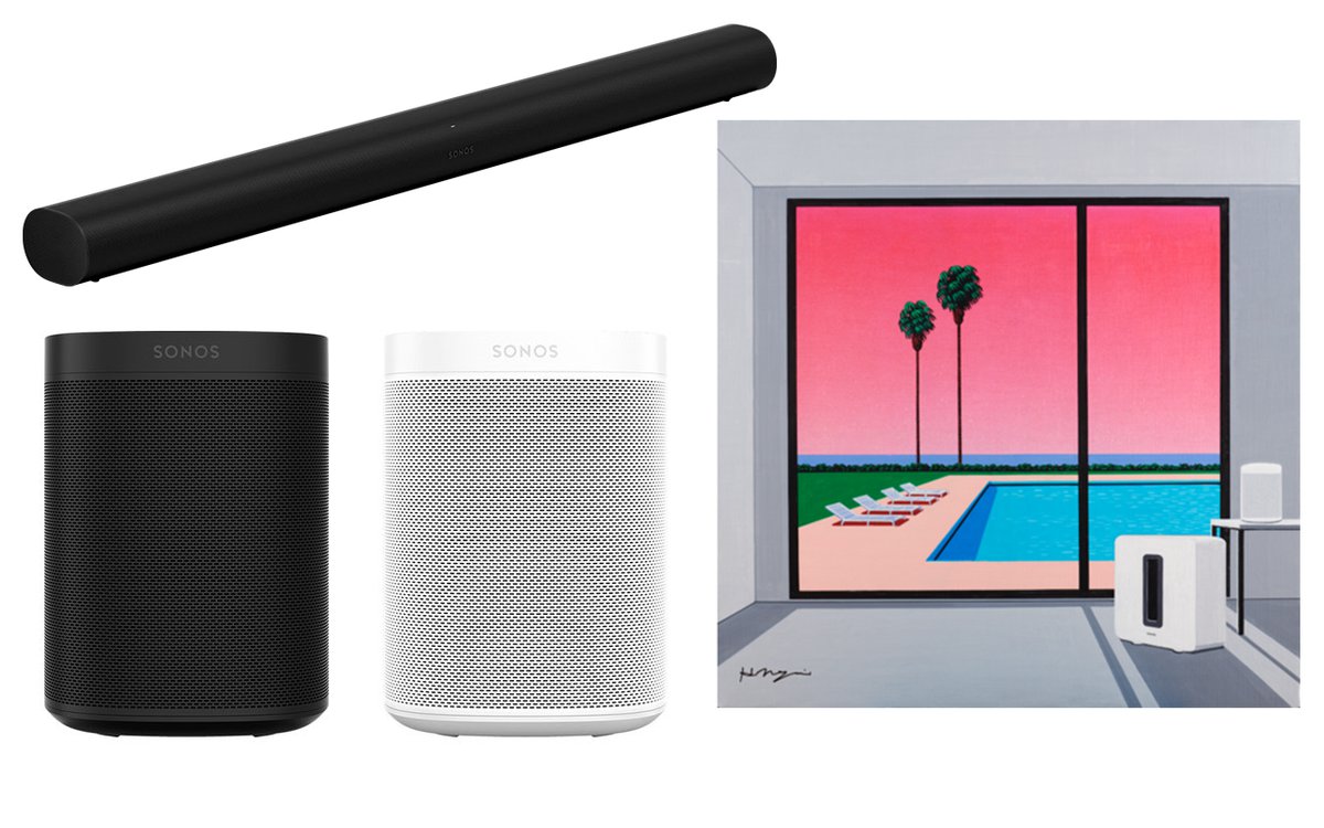 Sonos イラストレーター永井博氏とのコラボキャンペーン Home With Sonos 先着でオリジナルロンtもらえる Phile Web