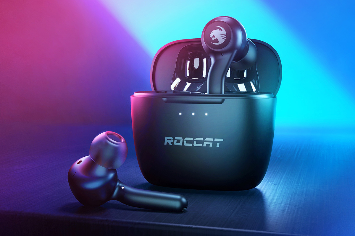 ROCCAT、ブランド初の完全ワイヤレス型ゲーミングイヤホン「Syn Buds