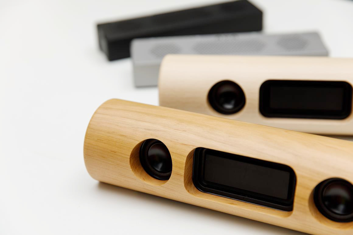 JDSOUND OVO スピーカー ミューシグナル ミューシグナル、天然木筐体のフルデジタルUSBスピーカー「LOG