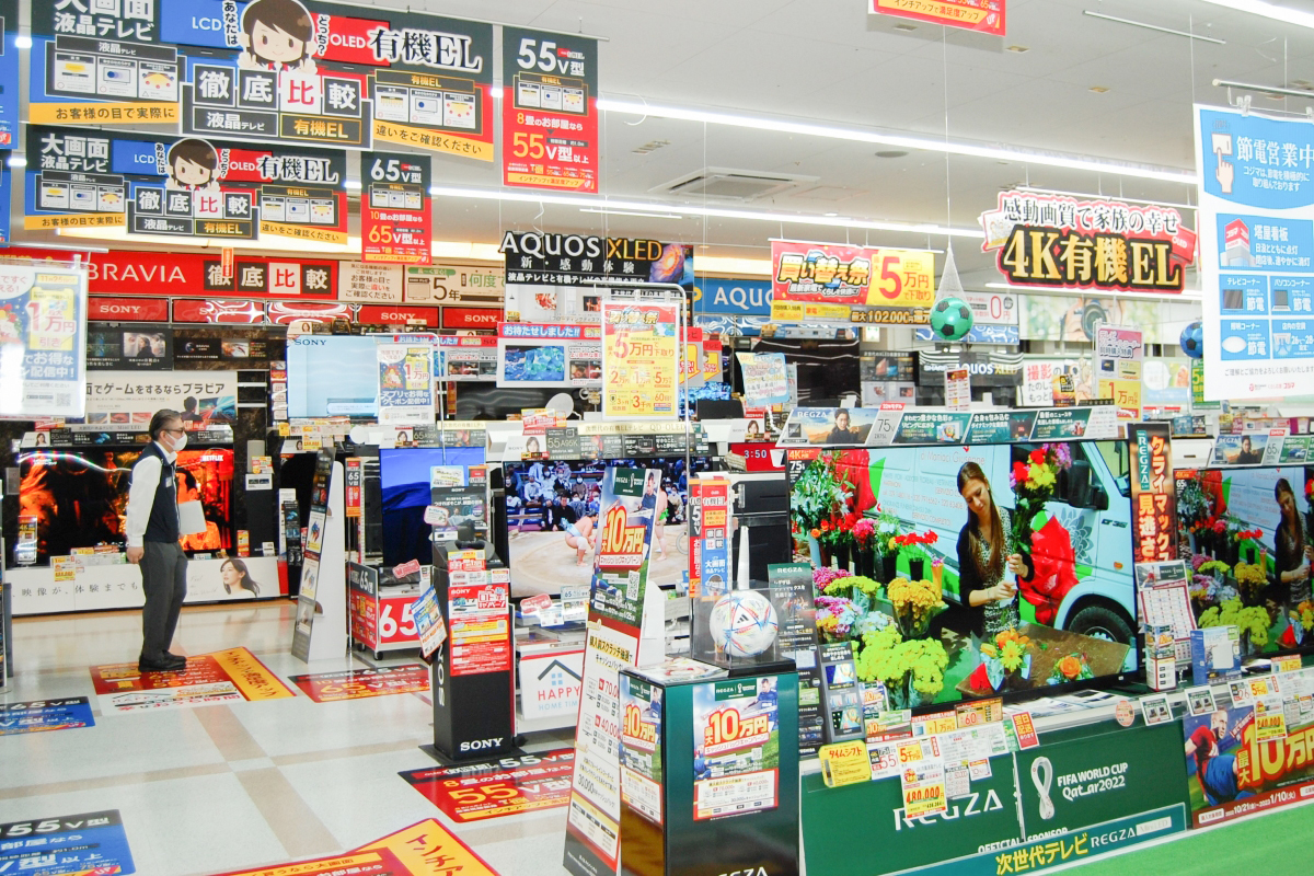 【販売店レポート】コジマ×ビックカメラ梶ケ谷店、ネット動画配信やmini LEDなど進化を目の当たりにテレビ買い替えへ本腰 - PHILE WEB