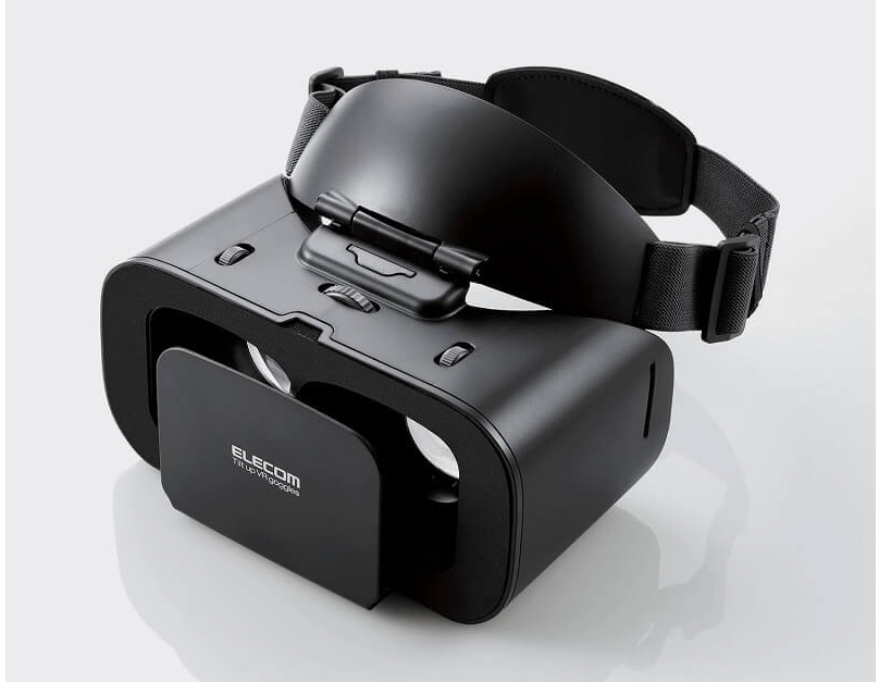 エレコム、装着したままスマホの画面操作や周囲が確認できるVRゴーグル