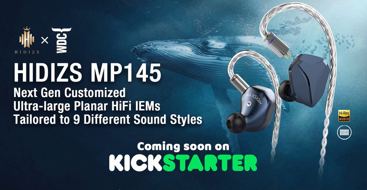 Hidizs、14.5mm平面駆動ドライバー搭載の有線イヤホン「MP145