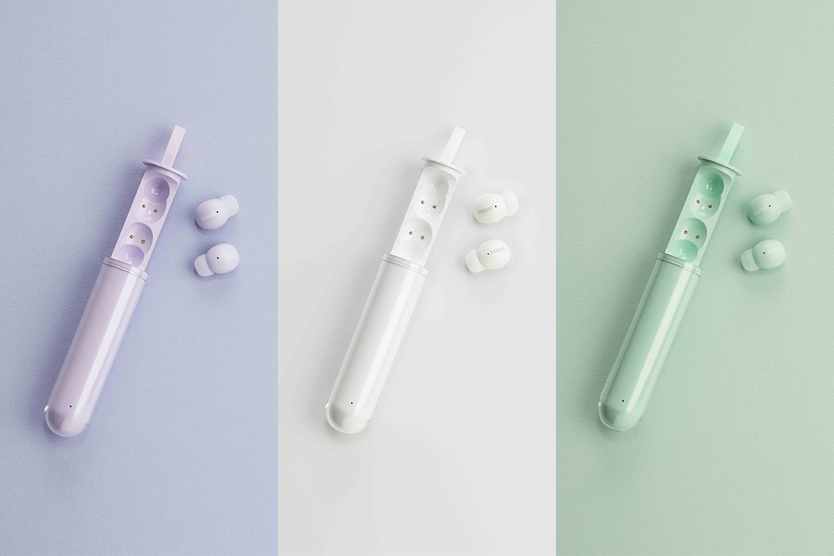 マクセル、“デコれるスティック型ケース”の完全ワイヤレス「MXH-BTW401