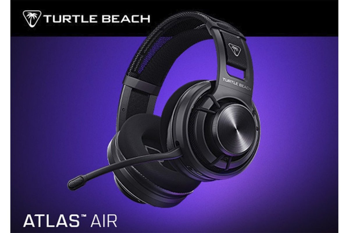 【未使用】Turtle Beach ATLAS AIR ワイヤレスヘッドセット Turtle Beach初のオープンバック型ワイヤレスゲーミングヘッド