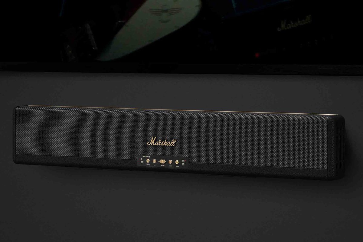 マーシャル、よりコンパクトなサウンドバー第2弾「Heston 60」。Dolby