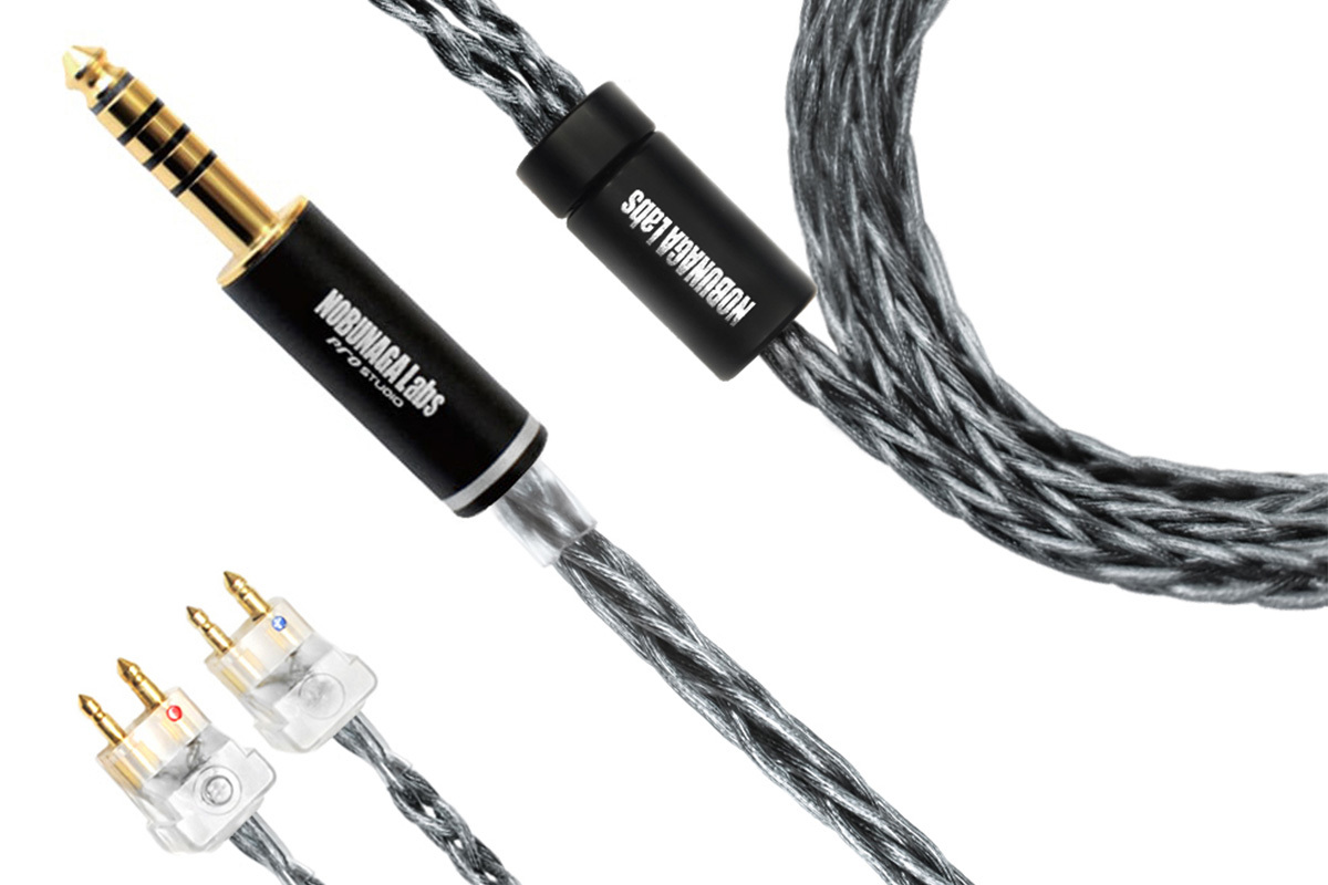 NOBUNAGA Labs COMBINE 玄 FitEar NOBUNAGA Labs、8芯銅銀合金導体のFitEar用4.4mmバランスケーブル「玄