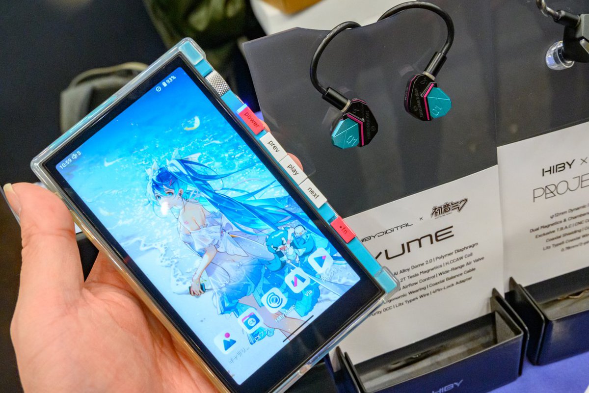 ポタフェス＞見た目も音もこだわった、HiBy Digitalの「初音ミク