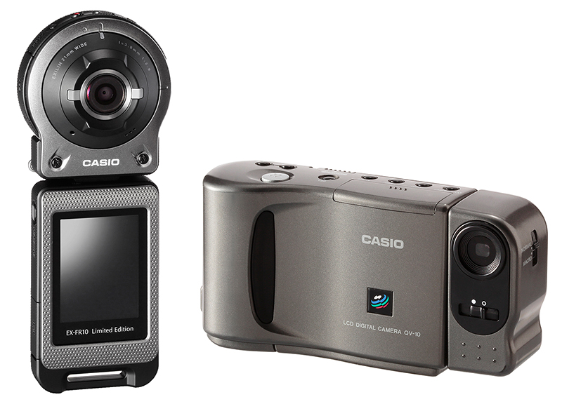 カシオのセパレートデジカメ「EX-FR10」に、デジカメ初号機カラーの2千