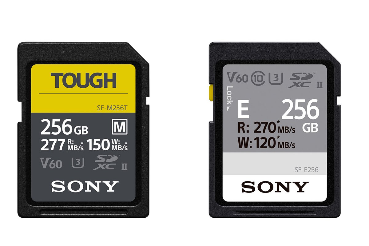 ソニー、UHS-II SDカードに「SF-Mシリーズ」のタフ仕様と“価格重視&大