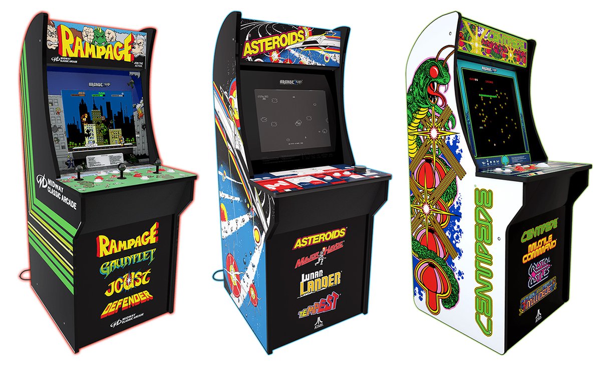 部屋に置けるゲーム筐体「ARCADE1UP」第2弾。ミッドウェイやアタリの