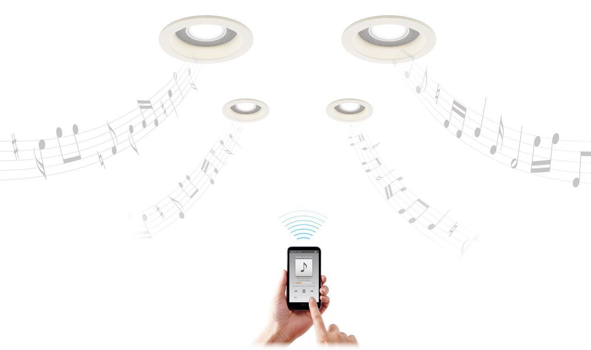 ※専用※　パナソニック スピーカー内蔵ダウンライト LGD1116VLB子機2台 パナソニック、スピーカー付きダウンライトに多灯用子機を追加。最大36