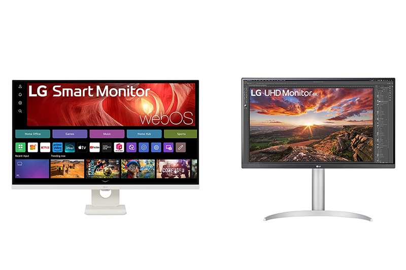 LG、独自WebOSを搭載した31.5型4Kスマートモニター。IPSパネル搭載27型