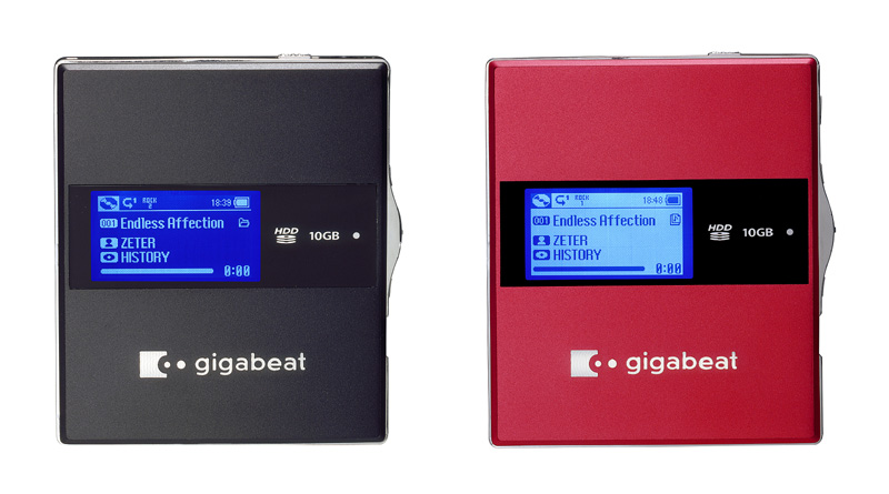 画像2 - 東芝、十字型キー“プラスタッチ”採用の新型“gigabeat”を発売