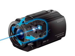 ソニー、小型化し空間光学手ブレ補正も対応の“4Kハンディカム