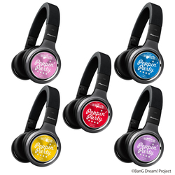 ヘッドホン　ハロハピ　バンドリ パイオニア、「バンドリ」コラボヘッドホン。Poppin'Party