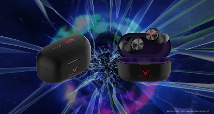 AVIOT、『コードギアス』コラボTWS。ルルーシュなど4キャラの