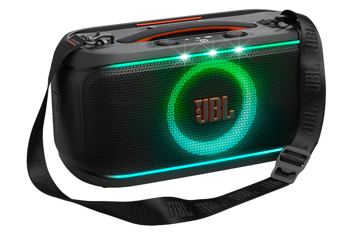 JBL、肩掛けパーティースピーカー「PartyBox On-The-Go 2 ES」。マイク