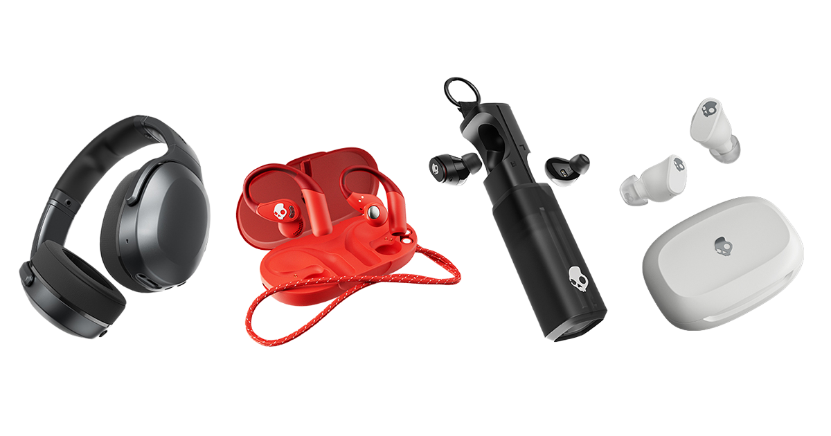 Skullcandy���C�����X�w�b�h�z���uCrusher 540 Active�v�A�I�[�v���C���[�C���z���uPush 540 Open�v�A���S���C�����X�C���z���uDime 360�v�A���S���C�����X�C���z���uSmokin' Buds 360�v�̉摜