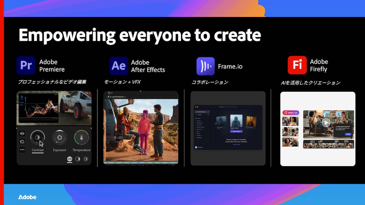 Adobe4���i�̎�ȃA�b�v�f�[�g���e