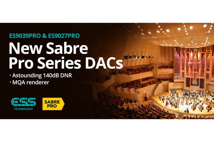 ESS�A��4����Hyperstream���ڂ̐V�t���O�V�b�vDAC�uES9039PRO�v�BMQA�����_���[�����́uES9039MPRO�v��