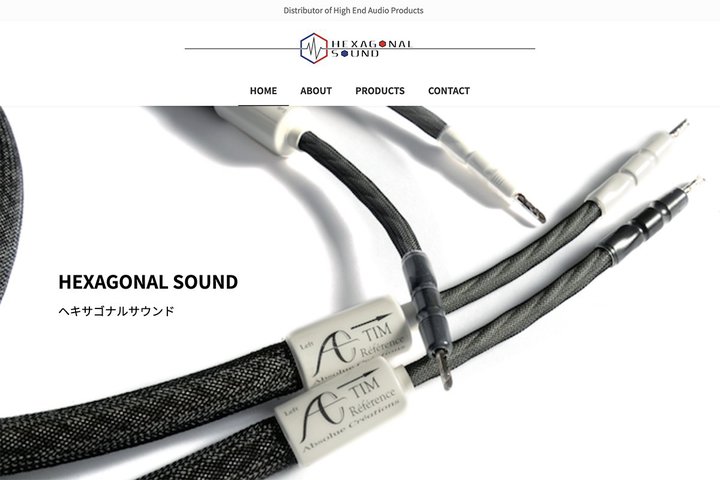 ��Absolue Creations�̃P�[�u�������{���㗤�BHexagonal Sound��������舵��