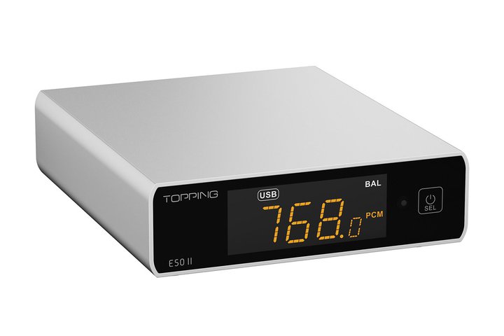 TOPPING�A�f�X�N�g�b�v�T�C�YDAC�uE50II�v�BDSD512�l�C�e�B�u�Đ���LDAC�ɑΉ�