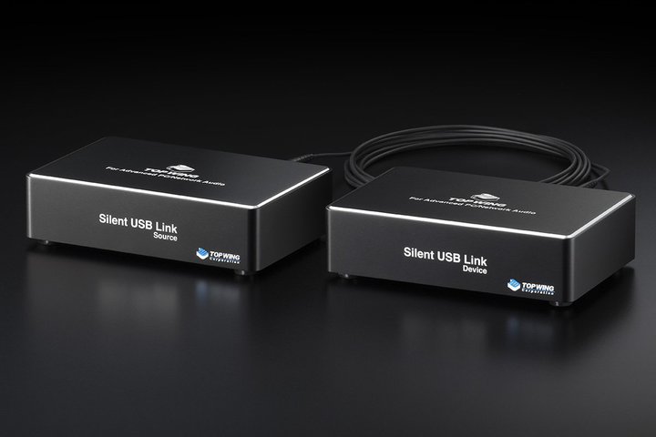 �g�b�v�E�C���O�AUSB�M���̌��≏�^���N���b�N�^������1��ł܂��Ȃ��A�C�\���[�^�[�uSilent USB Link�v