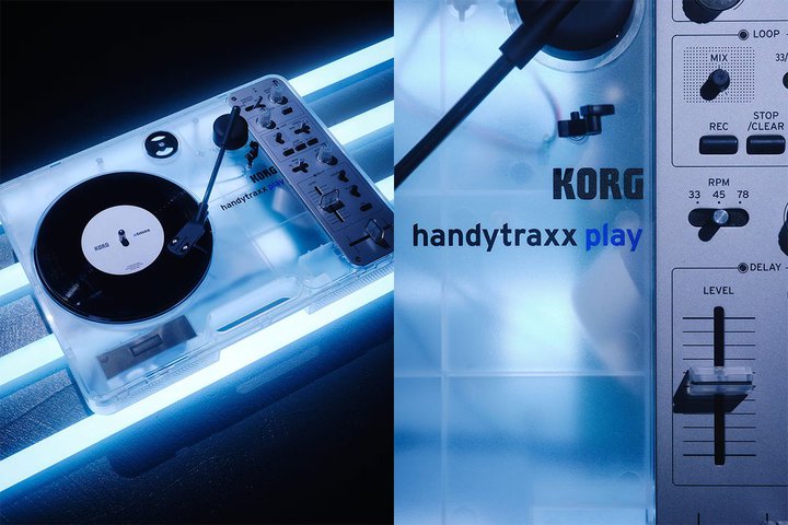 �R���O�̃|�[�^�u���A�i���O�v���[���[�uhandytraxx play�v�ɃX�j�[�J�[�u�����hatmos�Ƃ̃R���{���f��