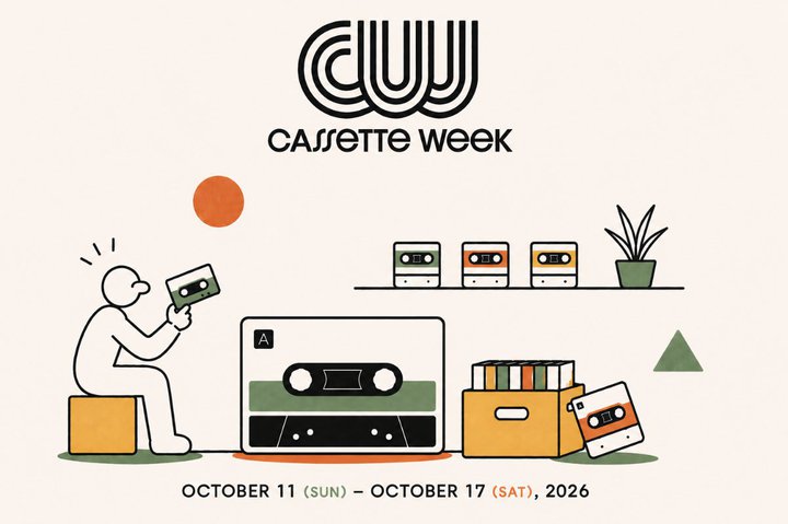 �J�Z�b�g�e�[�v���Y��60���N���L�O�����uCassette Week Japan 2026�v�A10/11-17�܂ŊJ��