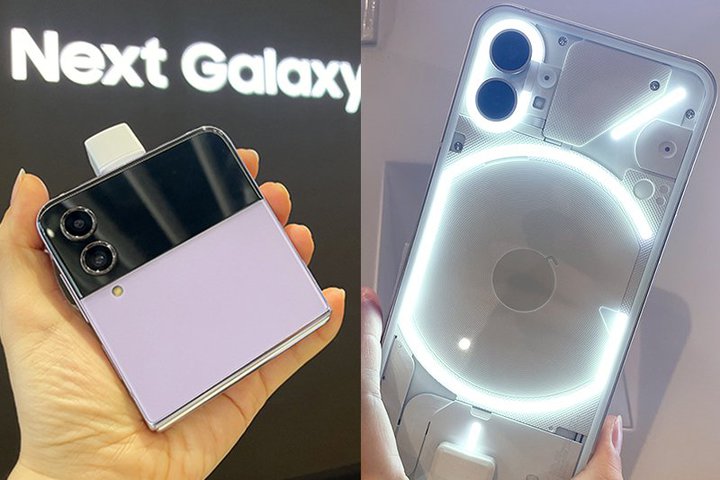 ŐVX}zŎRIڂ́uNothing phone(1)vuGalaxy Z Flip4vlIςŔrĂ݂