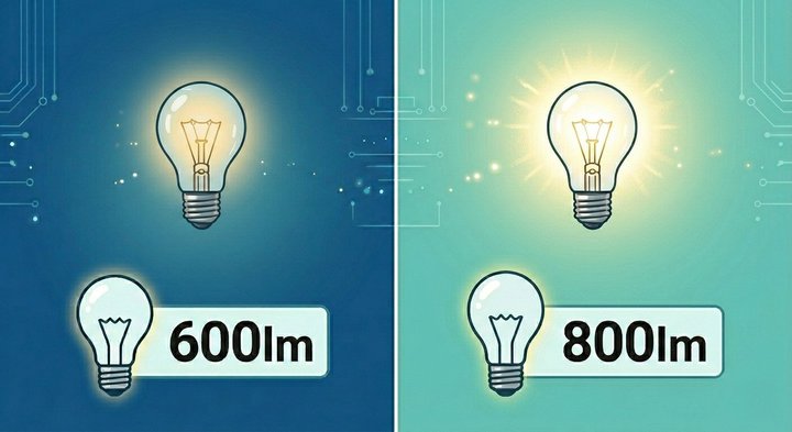 ���M���̖��邳�̓��b�g���A�ł�LED�d���̖��邳�́u�����v�ł��傤�H