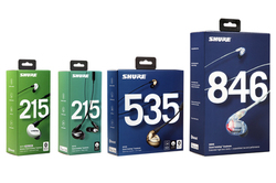 SHURE�A�C���z���uSE�V���[�Y�v�����V�BBluetooth/�����R���P�[�u���ȂǍD�݂̃Z�b�g��I���\��