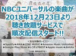 NBC���j�o�[�T�����T�u�X�N���ցBfripSide��KOTOKO�A��Ȃ��Ȃ��Ȃǂ̃A�j�\�����������