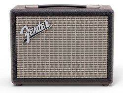 Fender�A�M�^�[�A���v�f�U�C���̐VBluetooth�X�s�[�J�[�uINDIO�v�B�~�h���T�C�Y�^2��A�g��