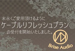 BriseAudio�A���L���P�[�u�������s�̐V�i�ƗL�������ł���u�P�[�u�����t���b�V���v�����v