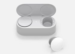 Microsoft�A���S���C�����X�C���z���uSurface Earbud�v�B�p���|����⃁�[���ԐM���\