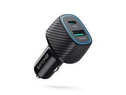 RAVPower�A�y�����Ԃł��g���b�N�ł����L���g����}���[�d�Ή�2���V�K�[�\�P�b�g�J�[�`���[�W���[