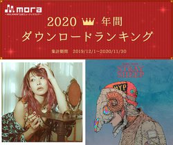 mora�A2020�N�̔N�ԃ_�E�����[�h�����L���O�𔭕\�BLiSA�A�ĒÌ��t�����