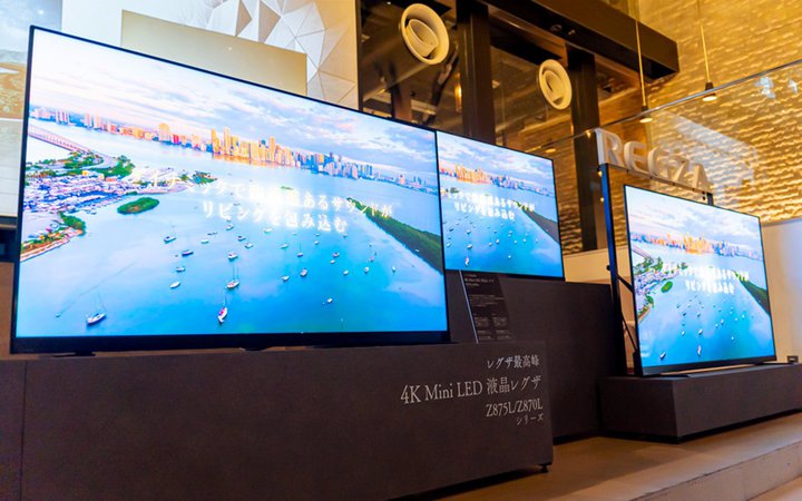 REGZA�A���Џ���4K mini LED�t���e���r�uZ875L/Z870L�v�V���[�Y�B�L�F��ʎq�h�b�g�p�l�����̗p